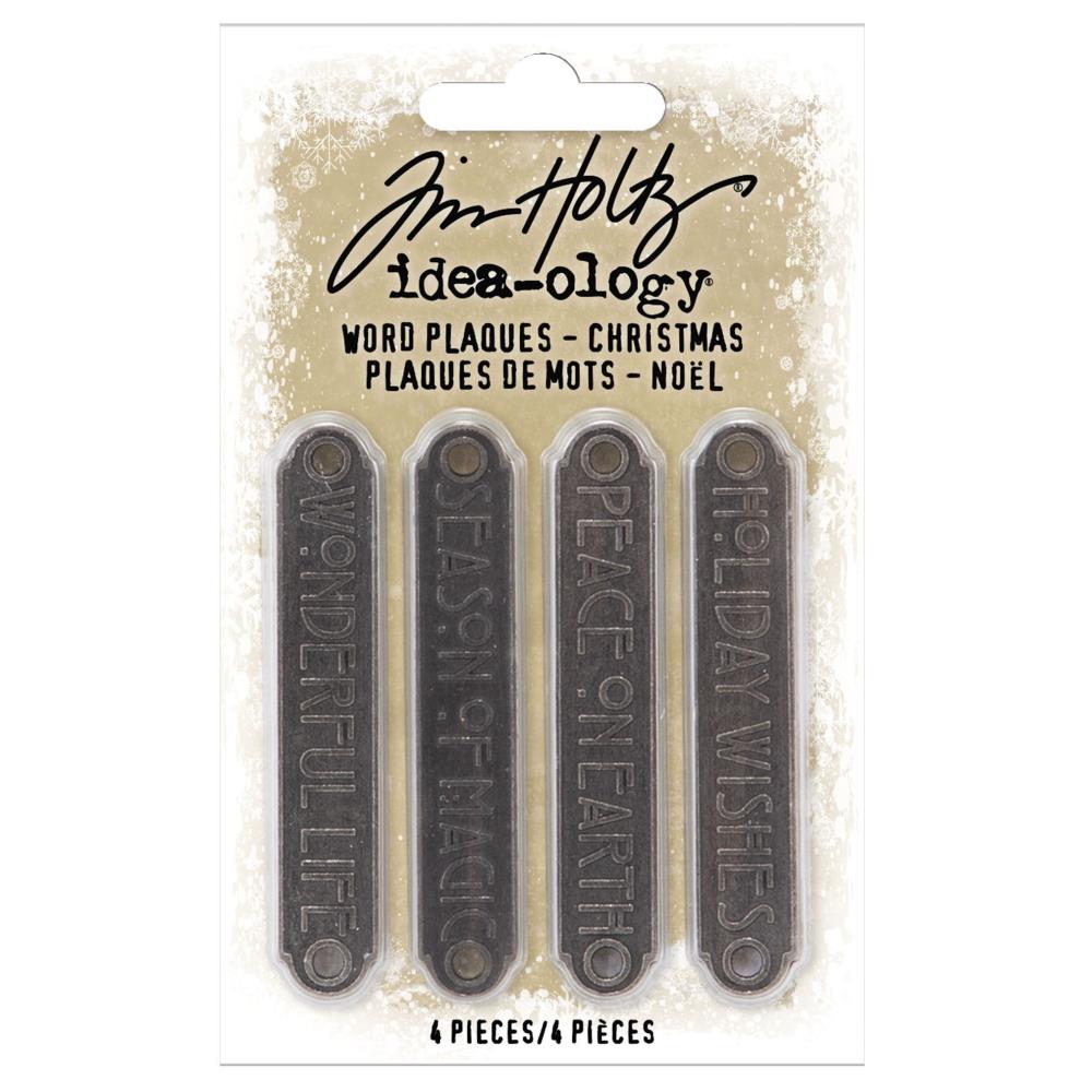 Tim Holtz Ideal -ology word Plaques - Christmas Noel
