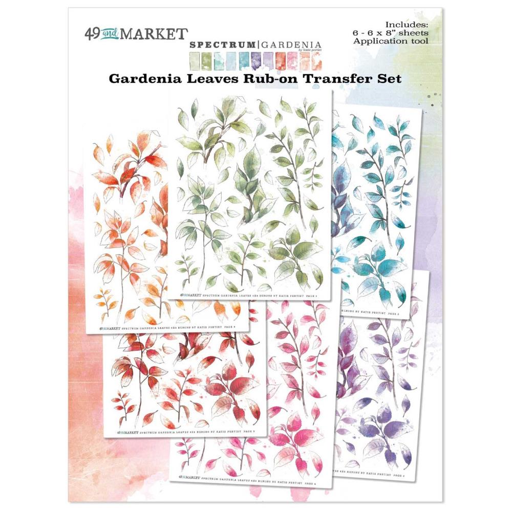 49 and Market Rubon Transfer - Gardenia Leaves
