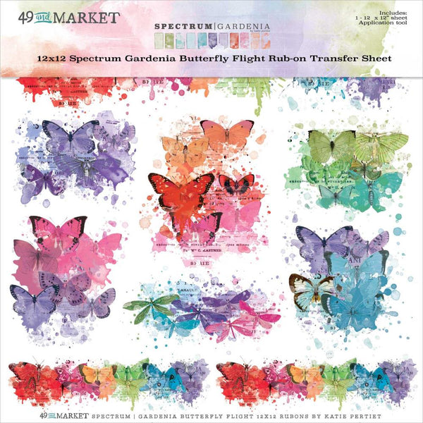 49 and Market 12 X 12 rubons - Gardenia Butterfly