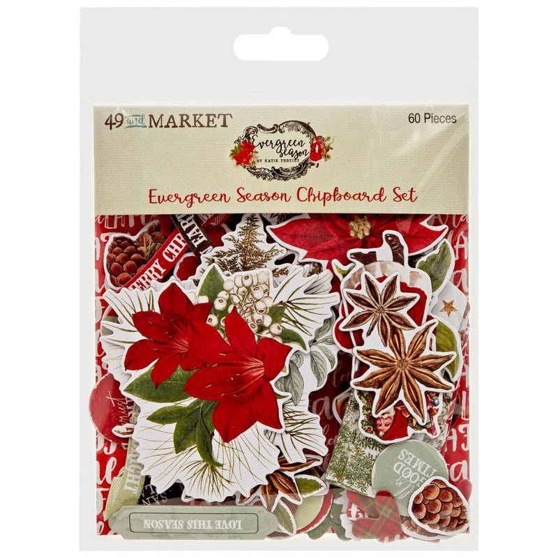 49 And Market Chipboard Set, Evergreen Season