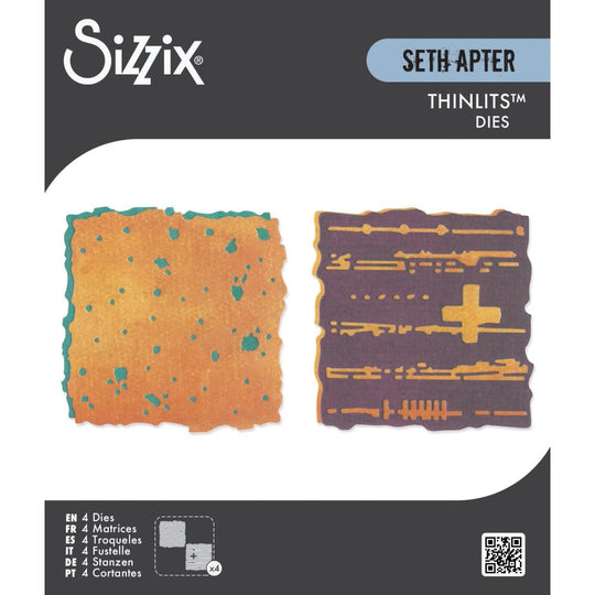 Sizzix Thinlits Die Set By Seth Apter 4/Pkg Paper Cutz #1