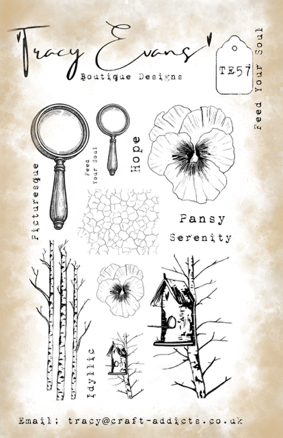 Tracy Evans  A5 Stamp  Feed Your Soul