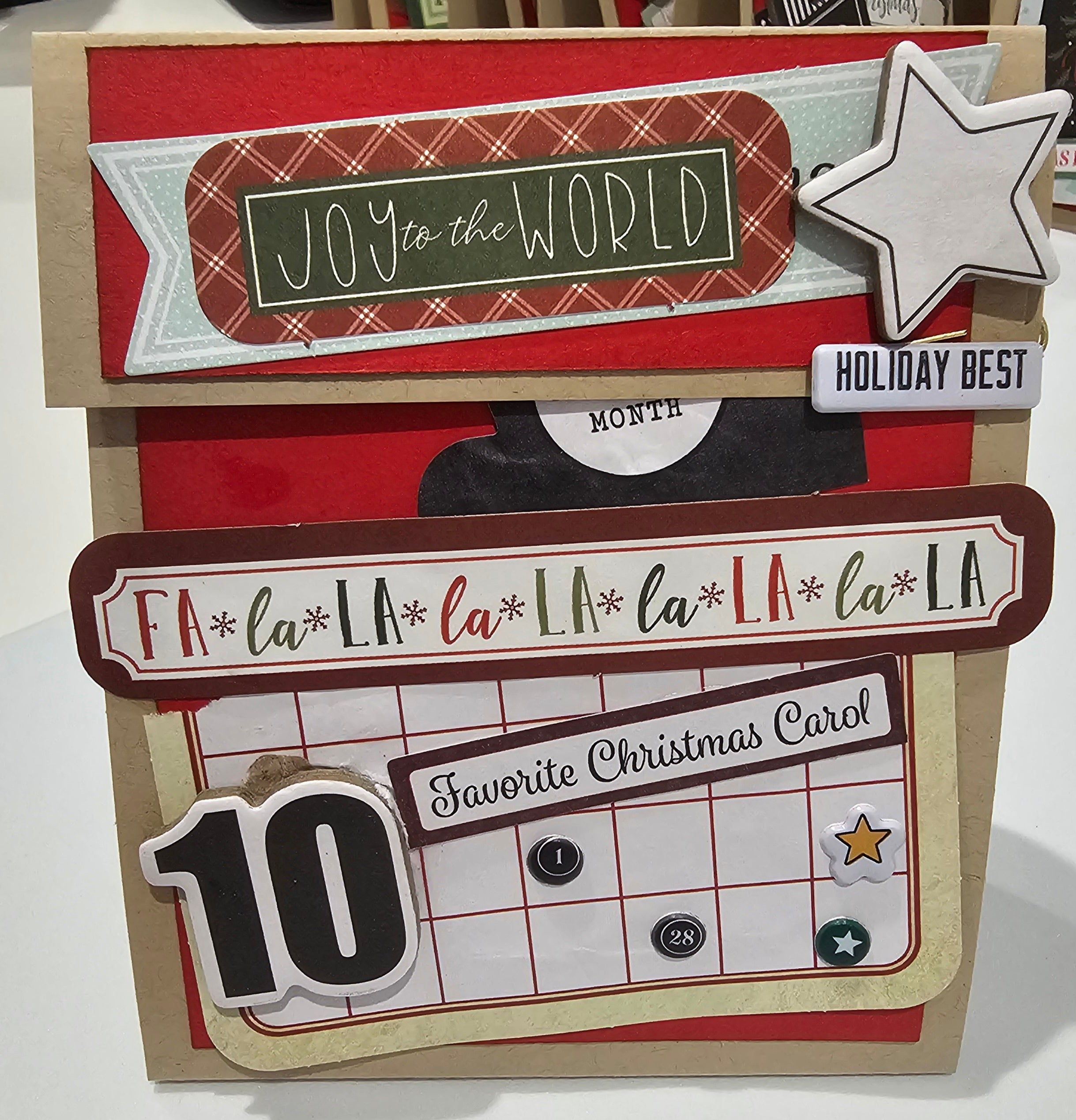 Advent Calendar / Table place card and gift holder