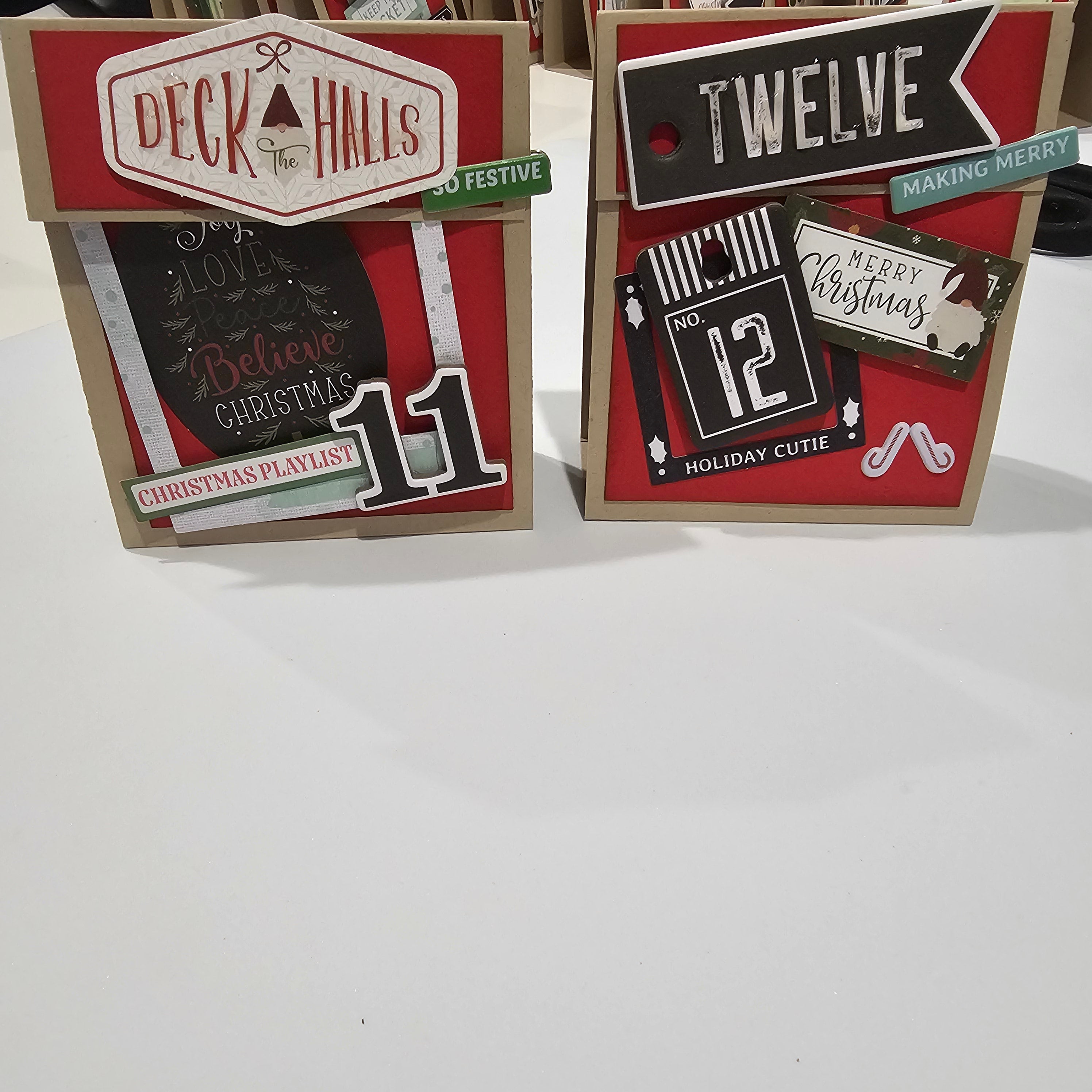 Advent Calendar / Table place card and gift holder