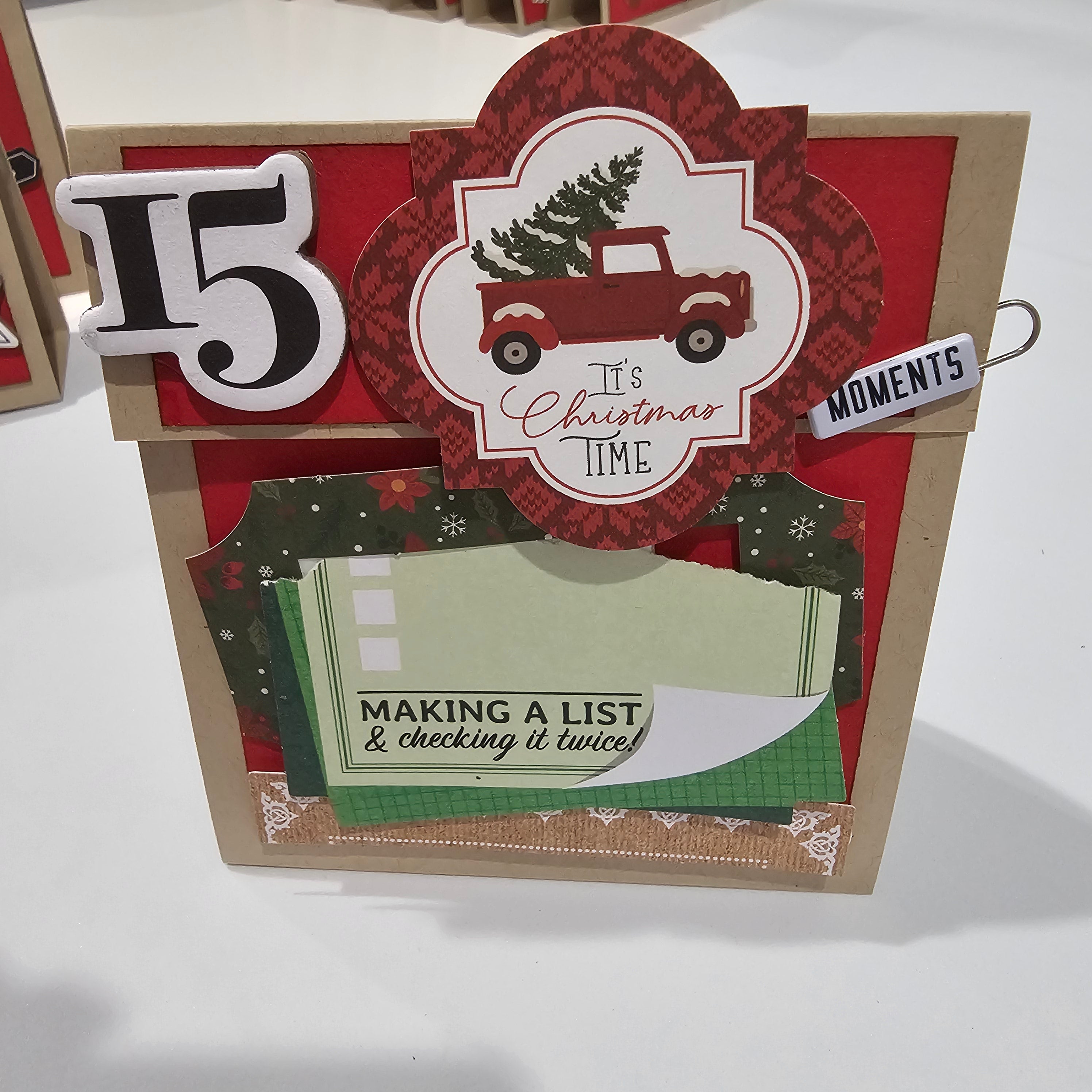 Advent Calendar / Table place card and gift holder