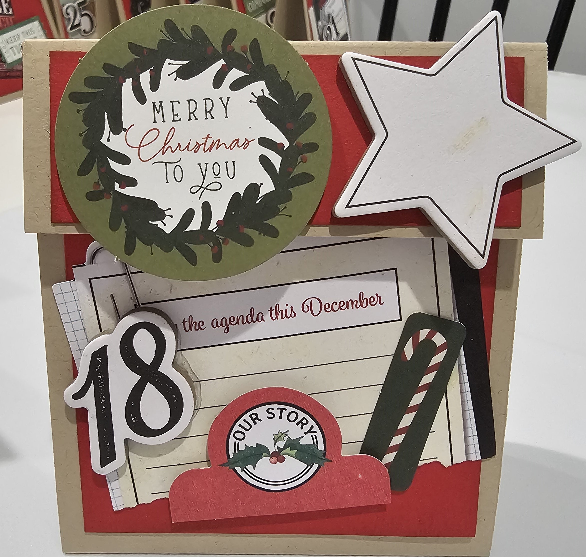 Advent Calendar / Table place card and gift holder