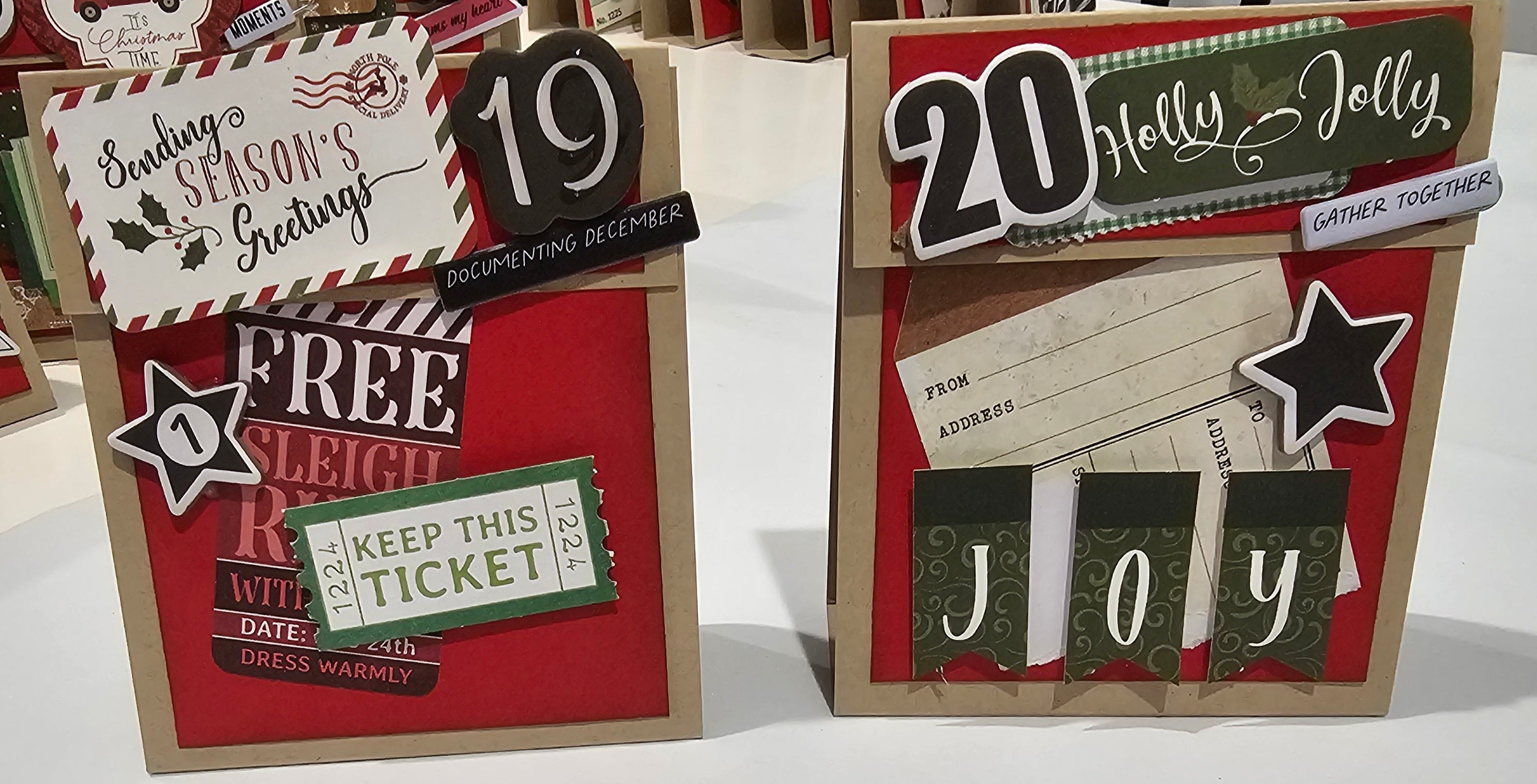 Advent Calendar / Table place card and gift holder