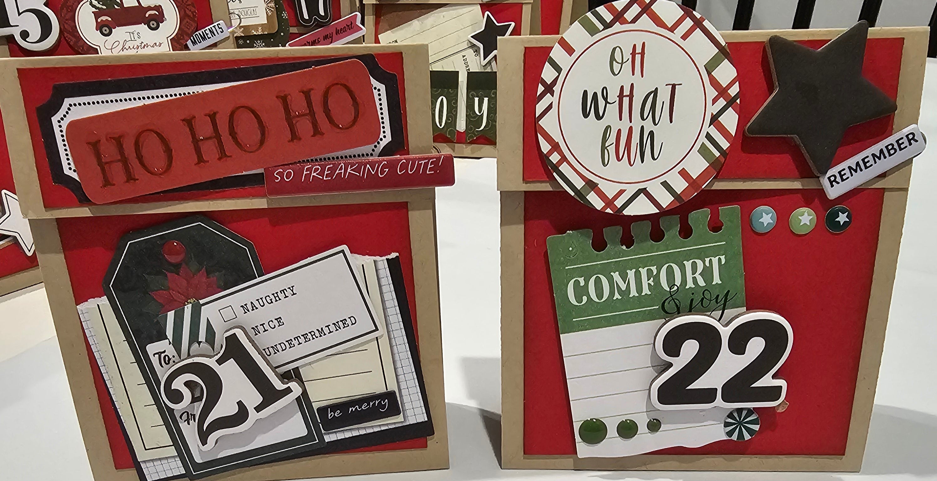 Advent Calendar / Table place card and gift holder