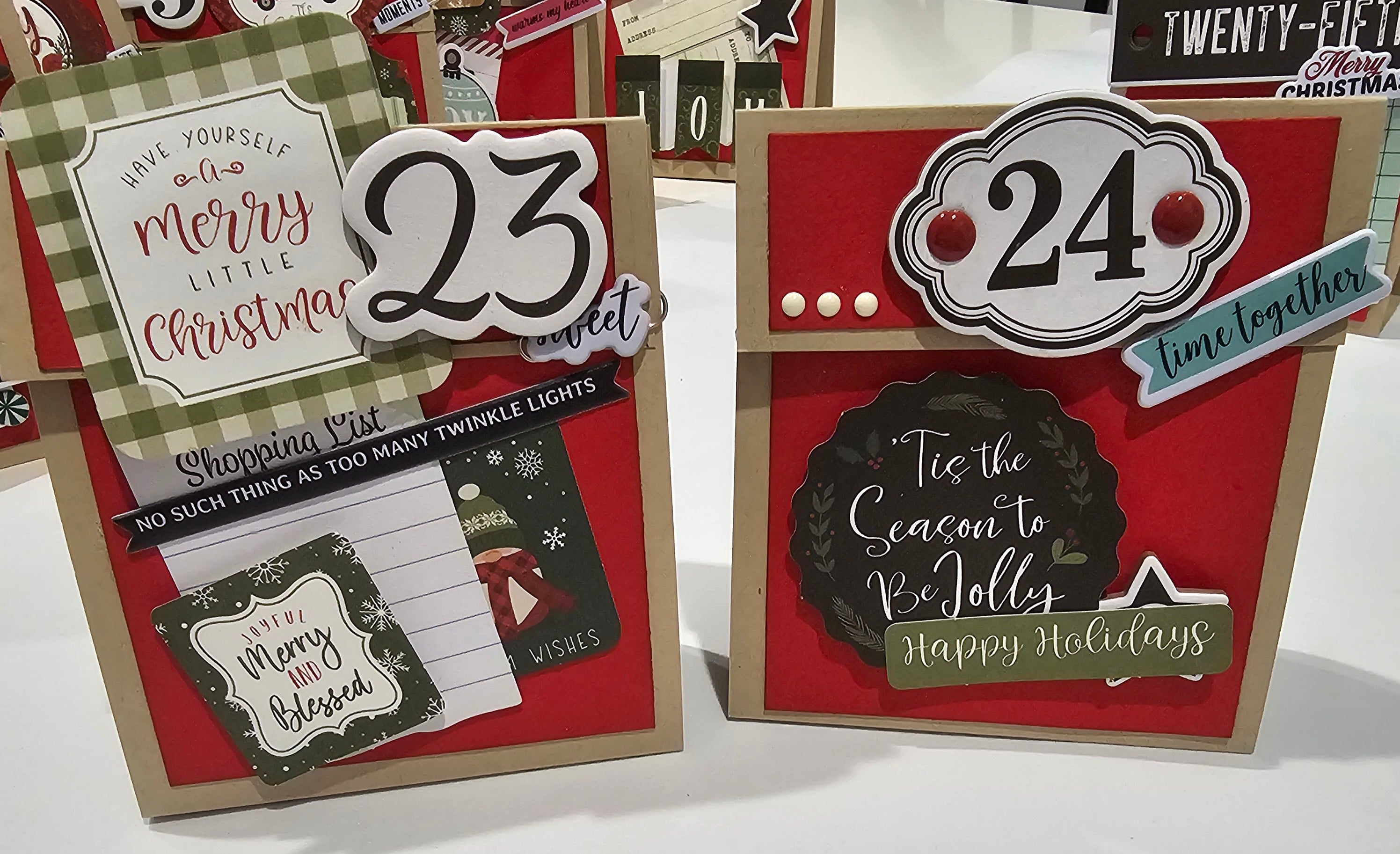 Advent Calendar / Table place card and gift holder