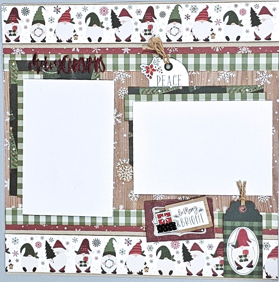 Echo Park Gnomes For Christmas 12 x 12  Scrapbook kit