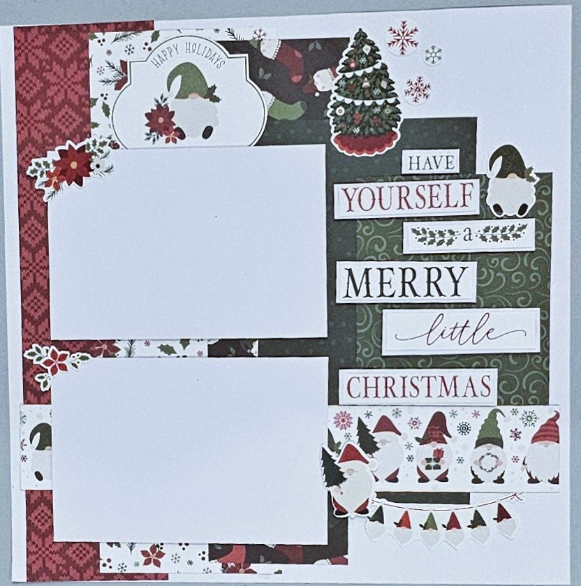 Echo Park Gnomes For Christmas 12 x 12  Scrapbook kit