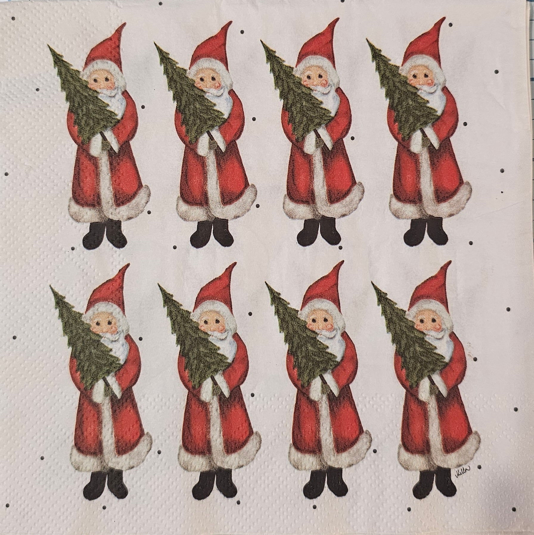 Paper Napkins  Christmas - Santas  2 per pack