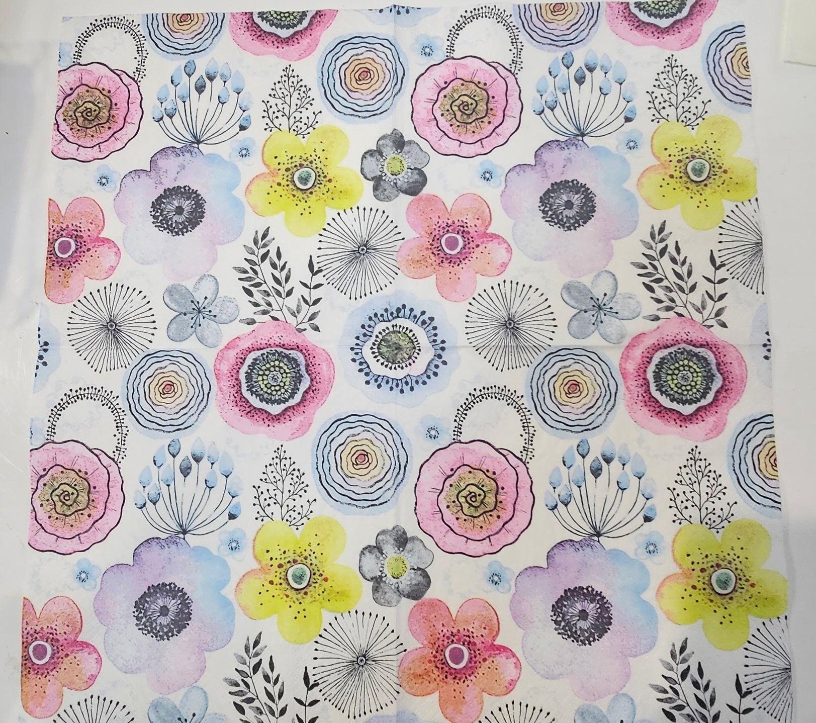 Paper Napkins -  Floral Bouquet  -   2 per pack
