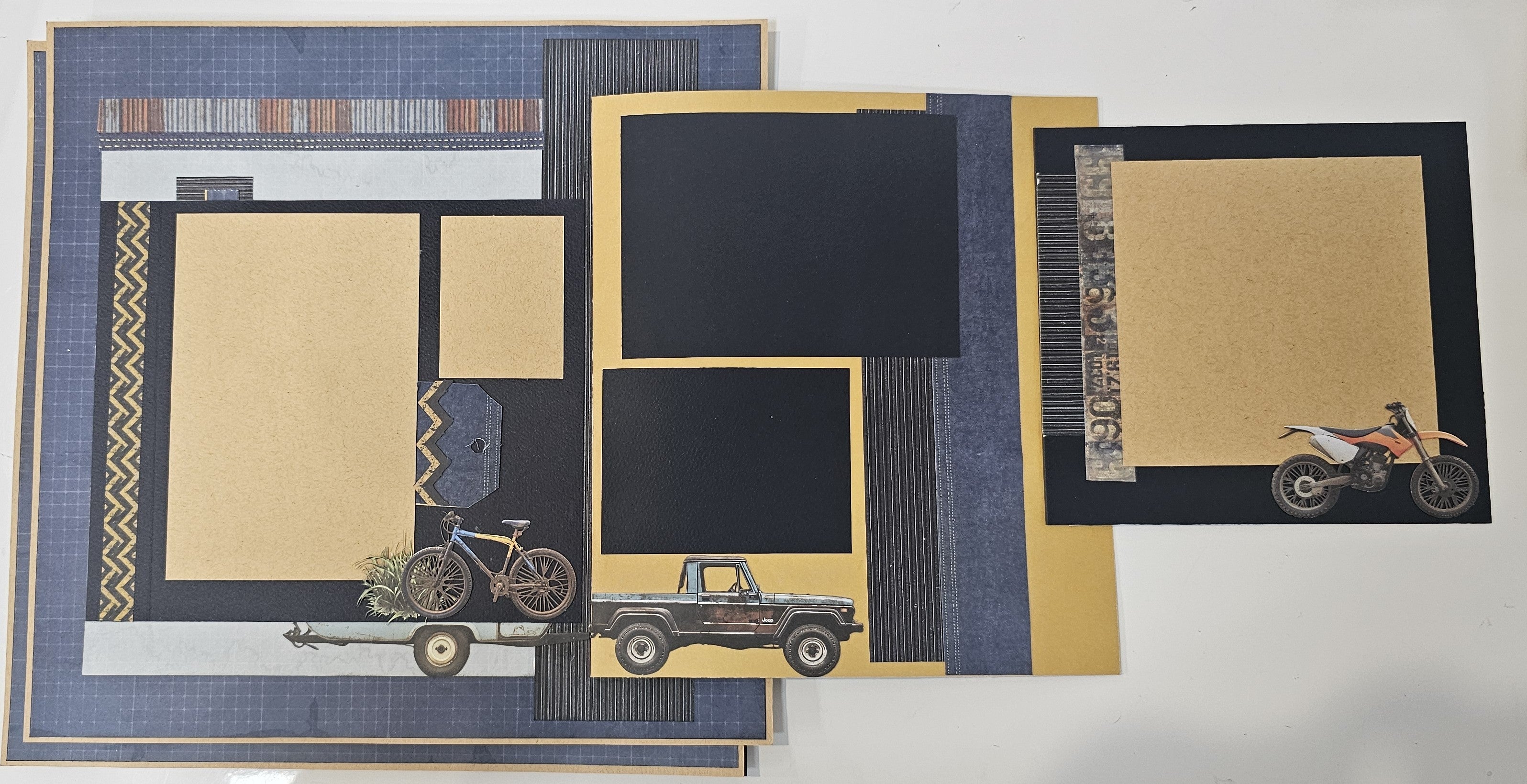 Mintay Rust and Rev 4 Page interactive Scrapbooking Kit