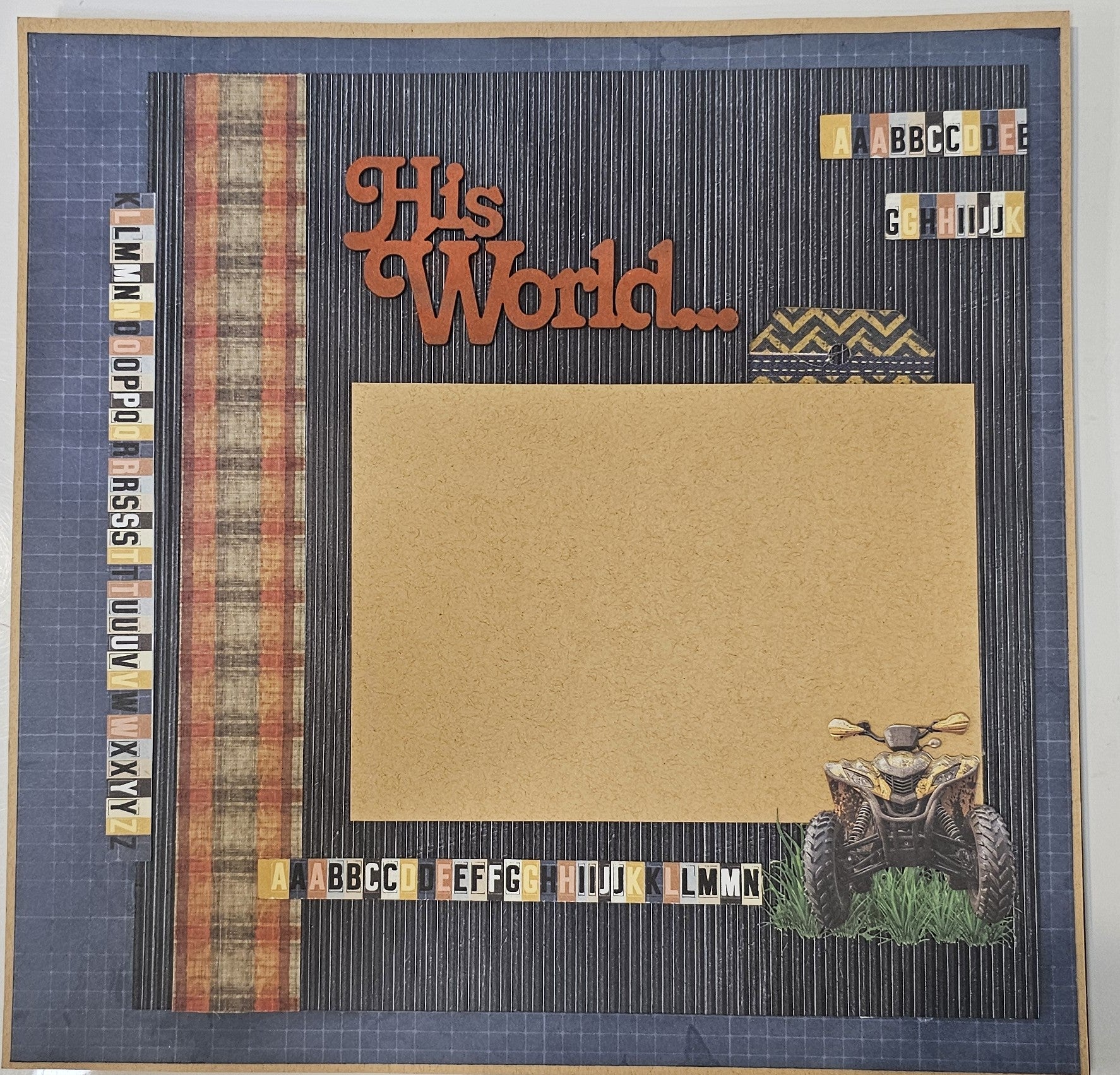 Mintay Rust and Rev 4 Page interactive Scrapbooking Kit