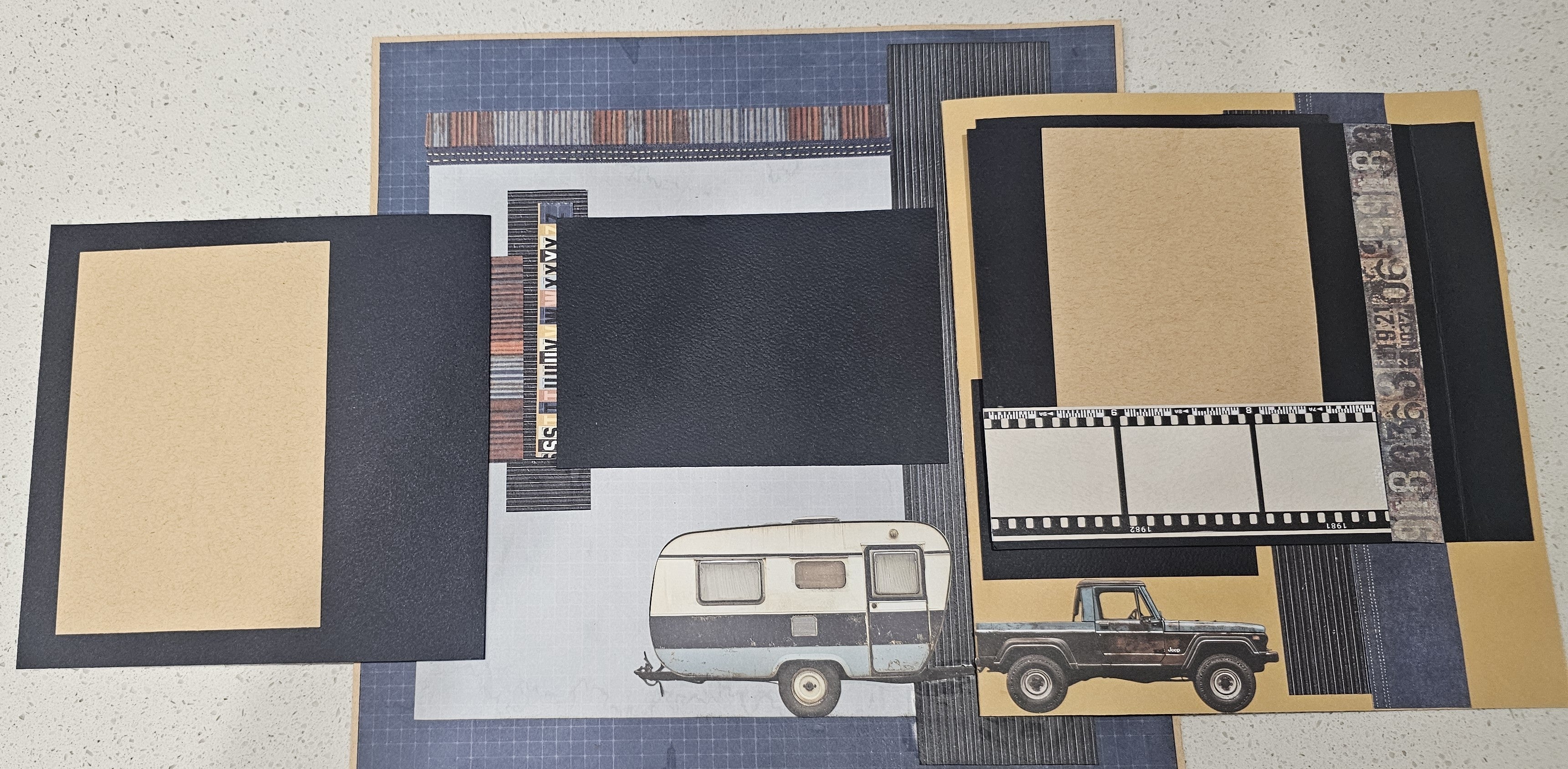 Mintay Rust and Rev 4 Page interactive Scrapbooking Kit