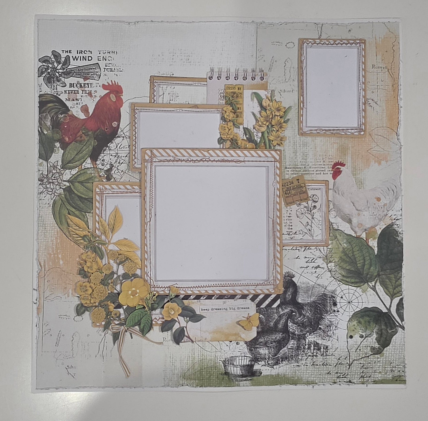 Farm House Charm - 2  Scrapbooking Layouts