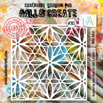 AALL & Create 6 x 6" Stencil Wild Aster