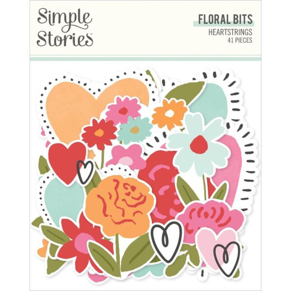 Simple Stories  Heart strings Floral Bits