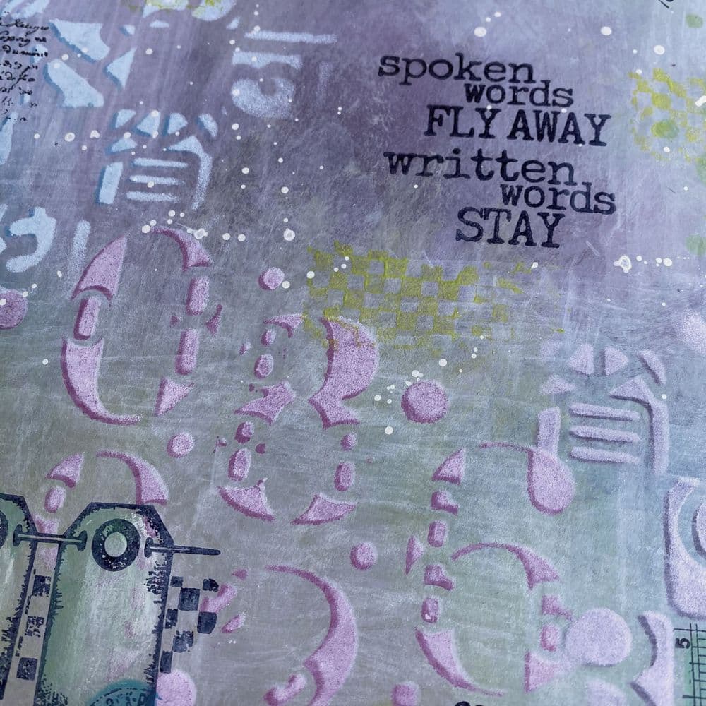 PaperArtsy   PS312  Stencil