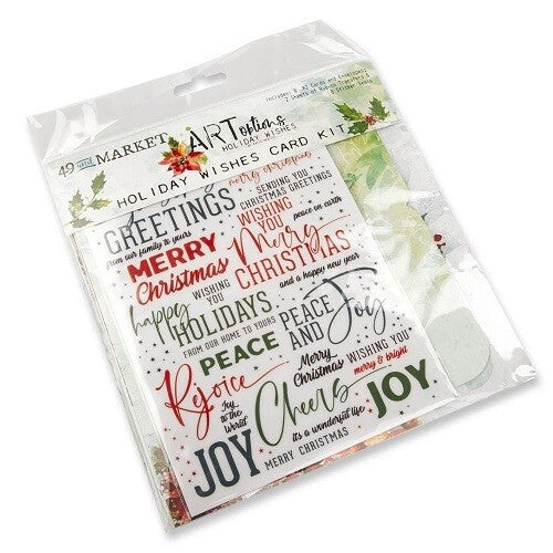 49 and Market  Art Options Holiday Wishes Card Kit