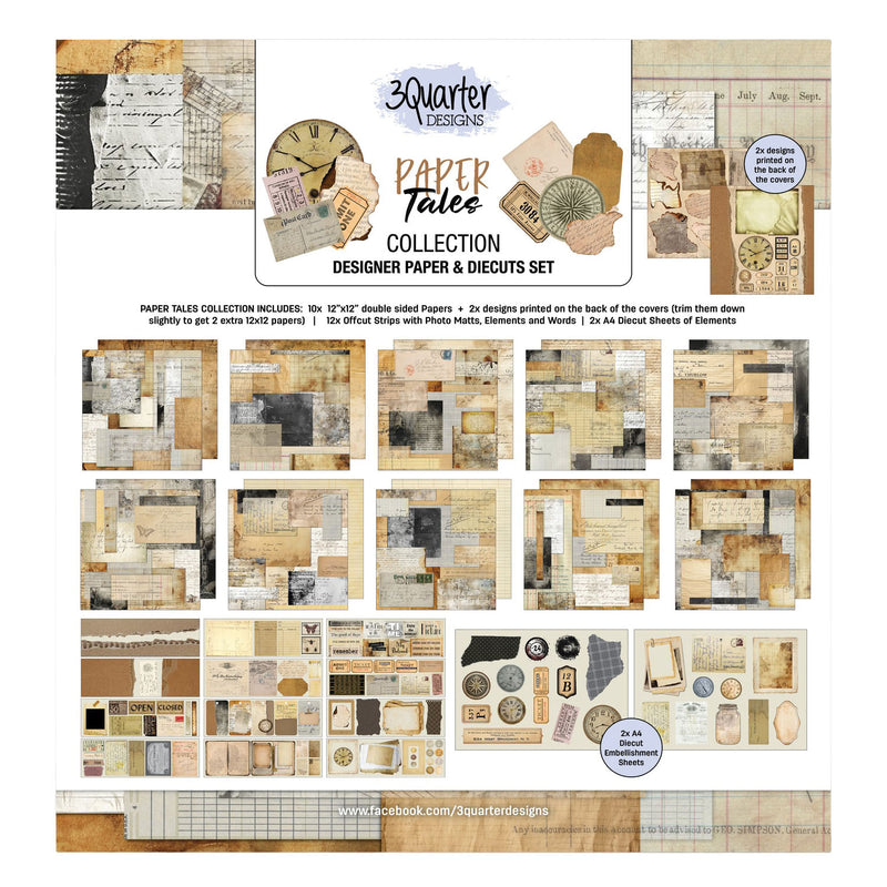 3 Quarter Designs  - Paper Tales 12" x 12" Collection Pack