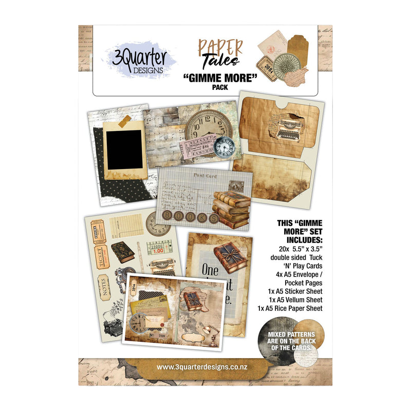 3 Quarter Designs - Paper Tales "Gimme More" Pack