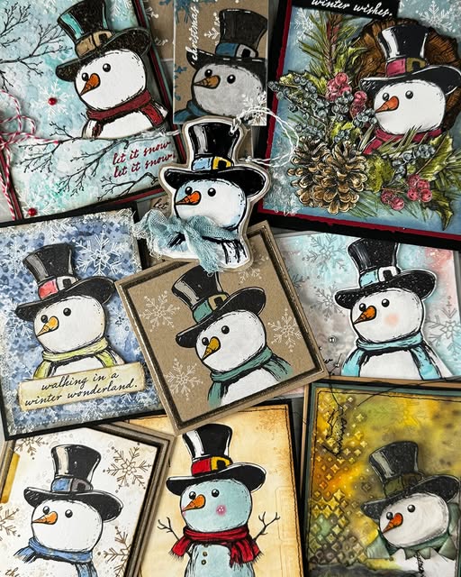 Tim Holtz -Stampers Anonymous   Mr Frosty