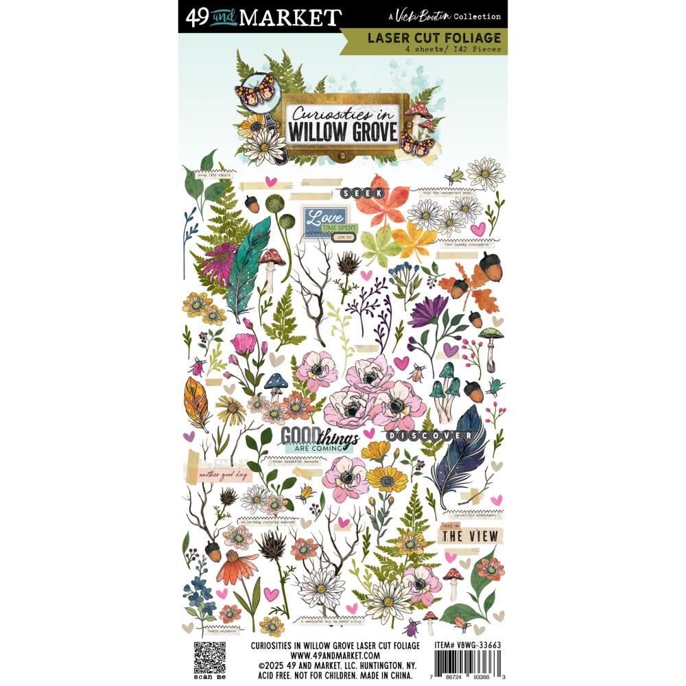 49 and Market - Curiosities In Willow Grove - Laser Cut foliage