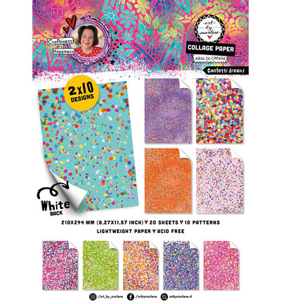 Art by Marlene  Confetti Dreams Collage Paper Pack