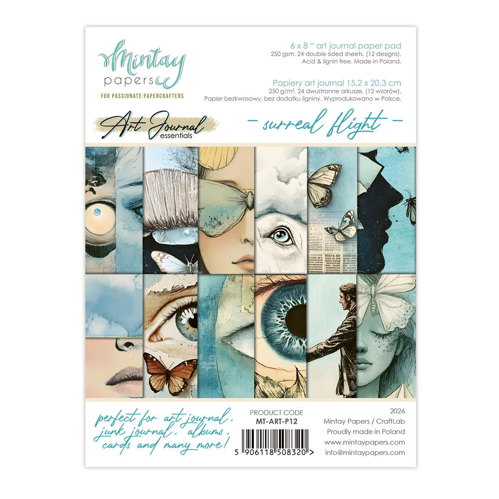 Mintay Art Journal Essentials - Surreal Flight 6x8" Paper Pad