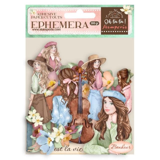 Stamperia Ephemera -   CREATE HAPPINESS GIRLS & FLOWERS