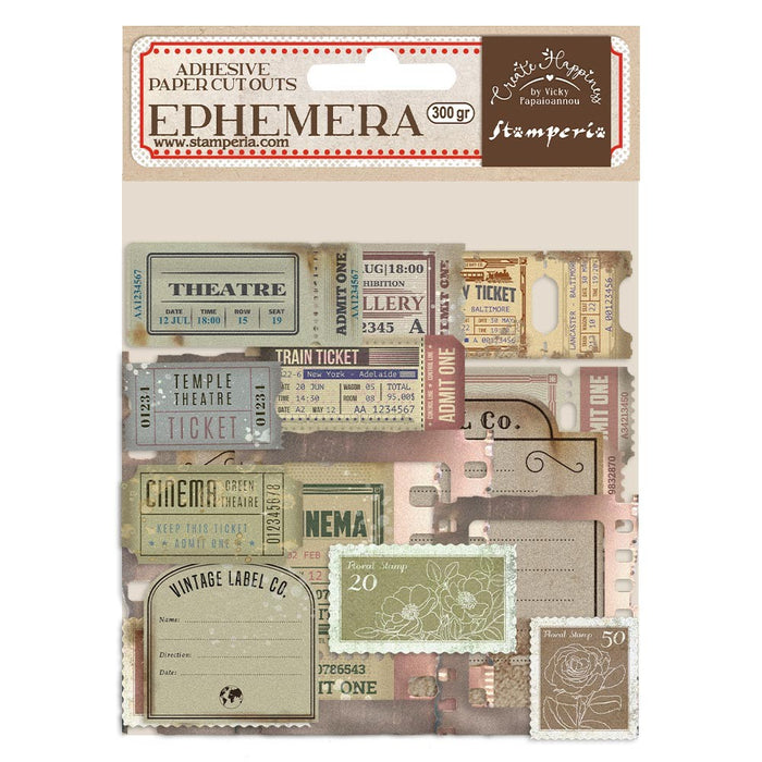 Stamperia Ephemera -  CREATE HAPPINESS  TICKETS -