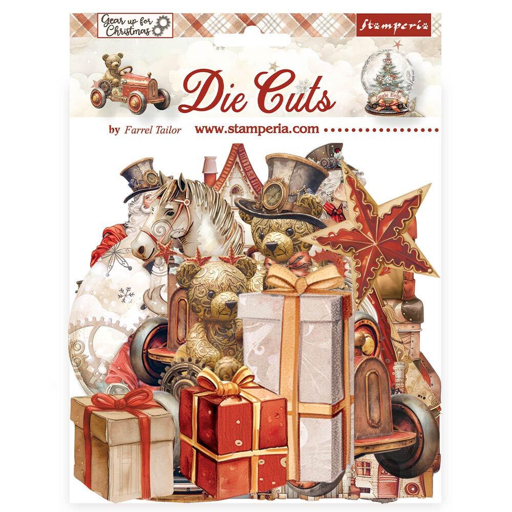 Stamperia - Gear Up for Christmas  - Die Cuts