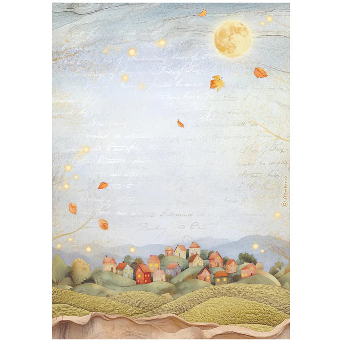 Stamperia - Rice Paper  - Whispering Wood Hills