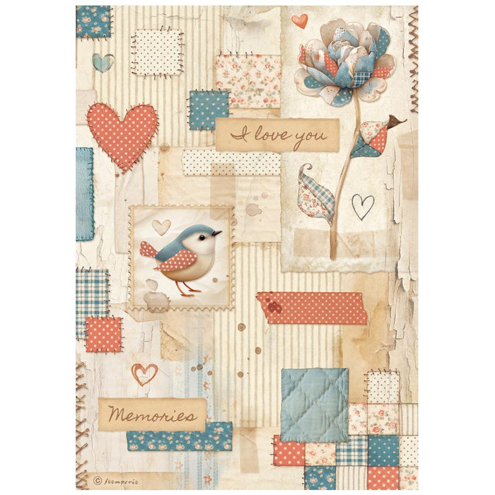 STAMPERIA - Rice Papers  Packed  - Family - Patchwork