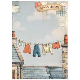 STAMPERIA - Rice Papers  Packed  - Family -Fresh laundry