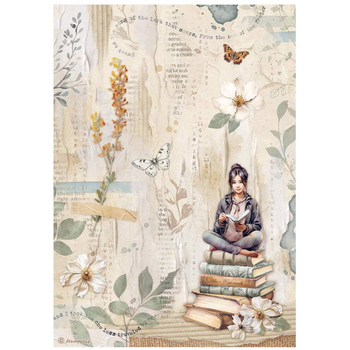 Stamperia - A4 Rice paper -  Secret Diary Books