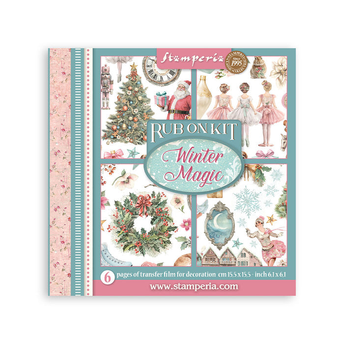 Stamperia Rub On Kit – Winter Magic