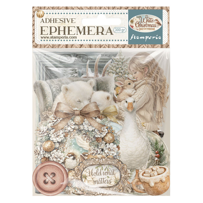 Stamperia White Christmas Adhesive Ephemera