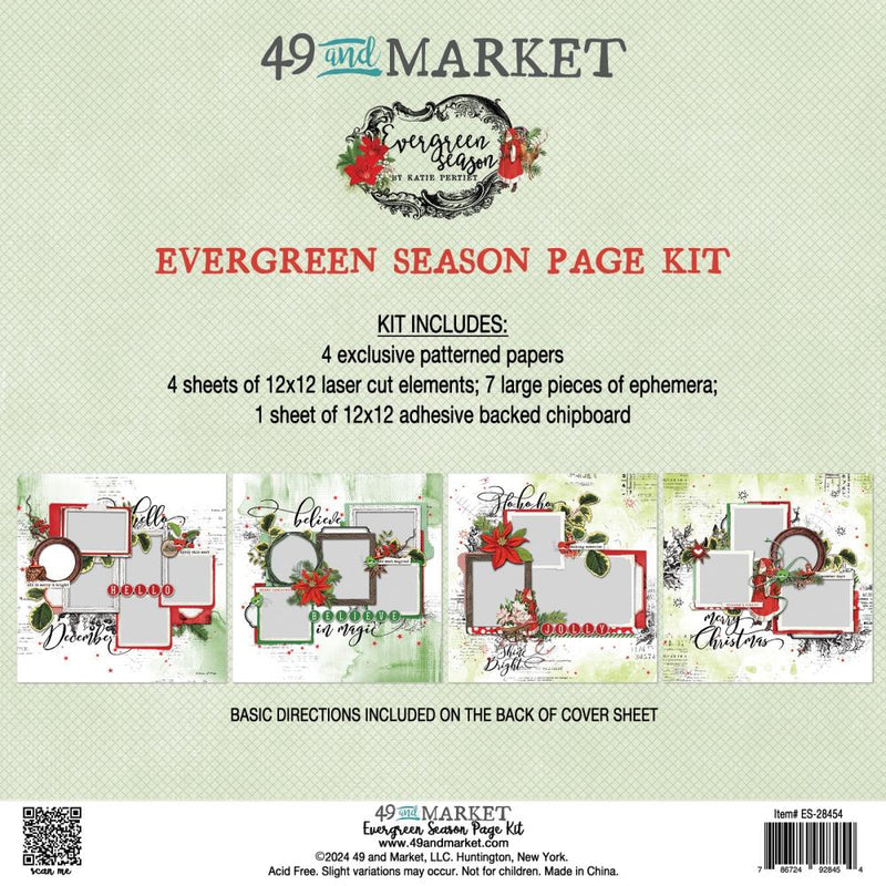 49 & Market  12"X12" Evergreen Season Page Kit