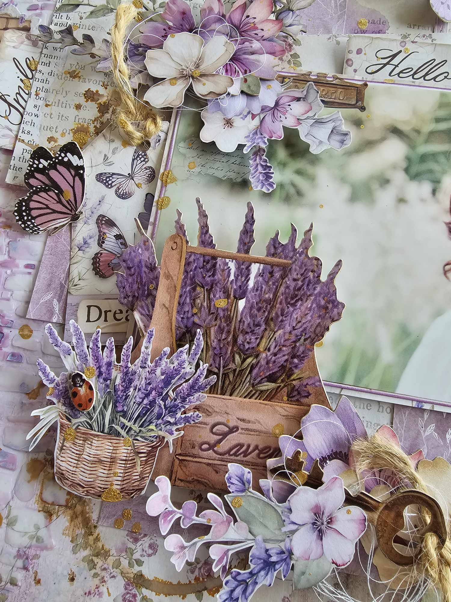 Stamperia  - Lavender Double page kit ... Designed by Madelaine Du Toit