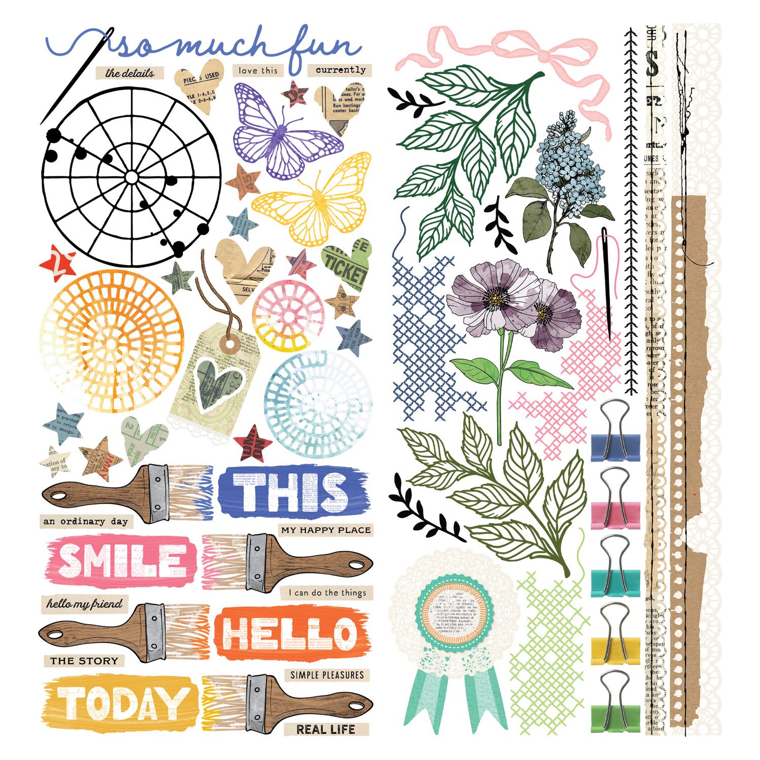 49 and Market - Artful Moments - Laser Cut Elements