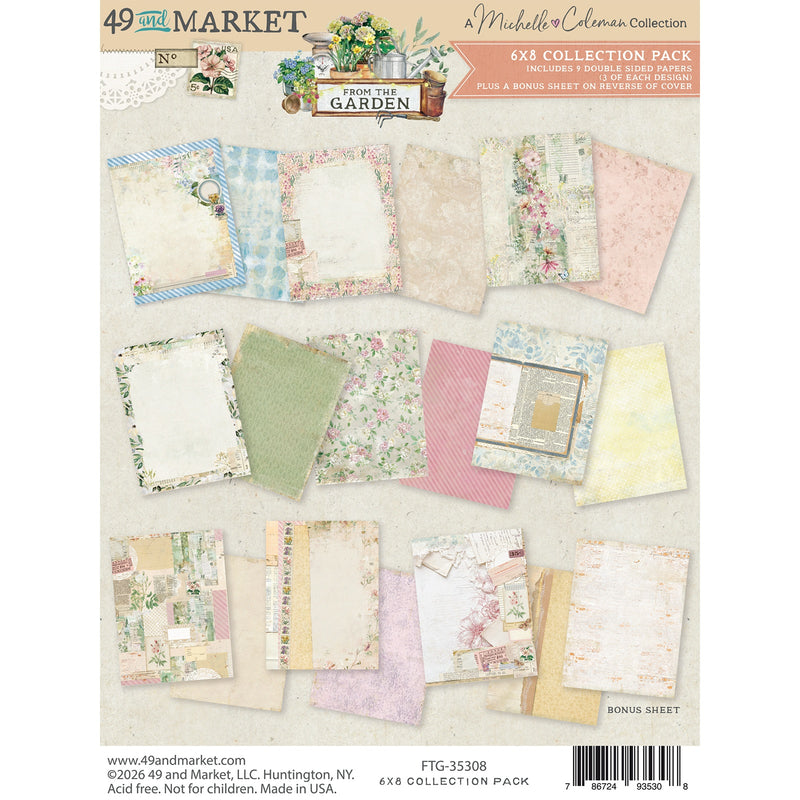 49 and Market - 6 x 8 Paper Collection - From the Garden