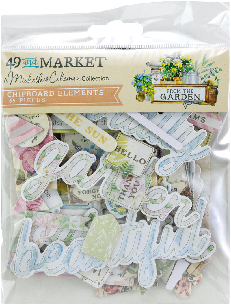 49 and Market - Chipboard Elements - From the Garden