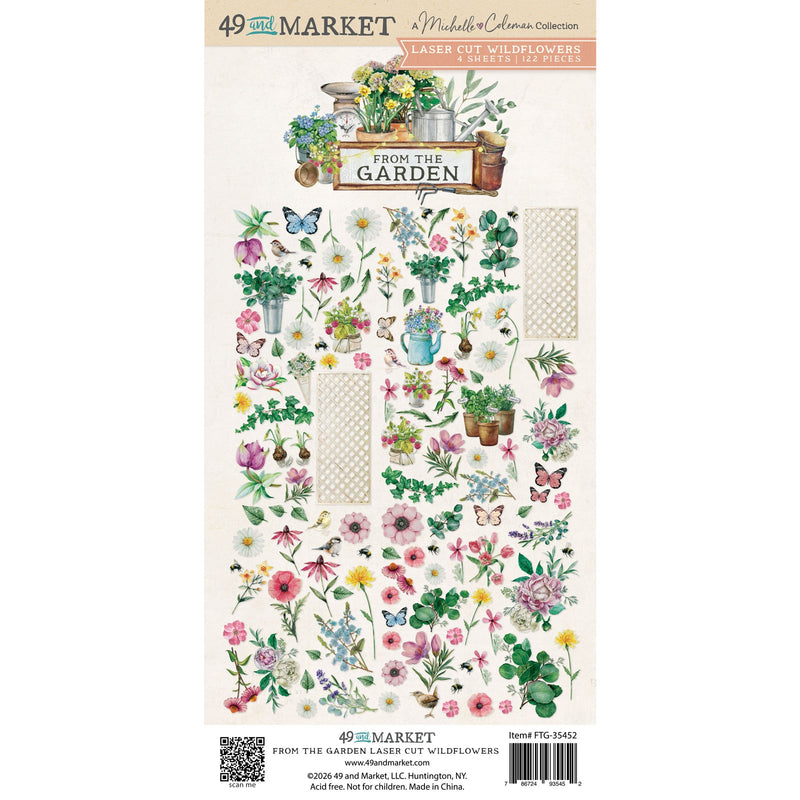 49 and Market - Laser Cut  wildflowers  - From the Garden