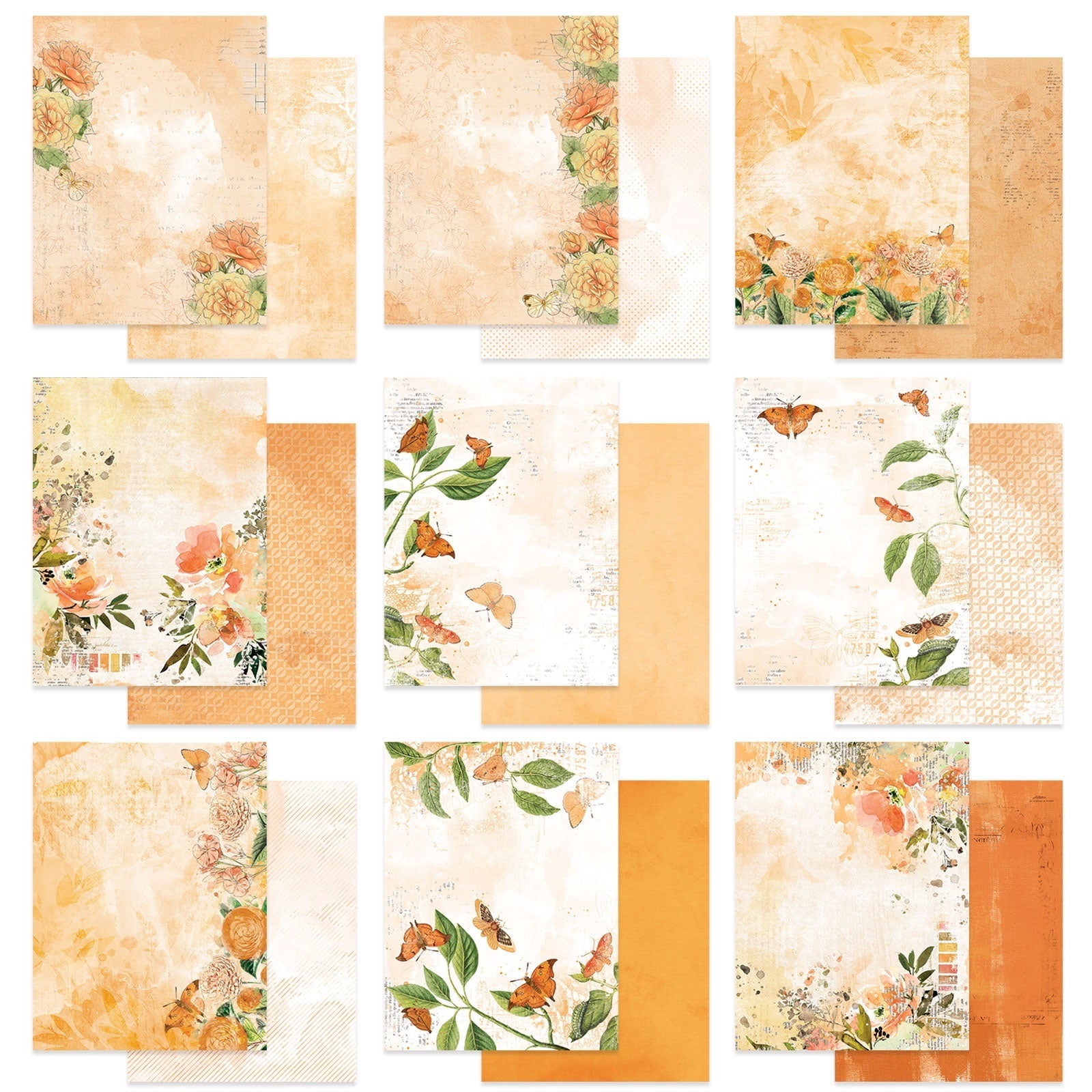 49 and Market  - 6 x 8 mini collection  - Color Swatch  Peach