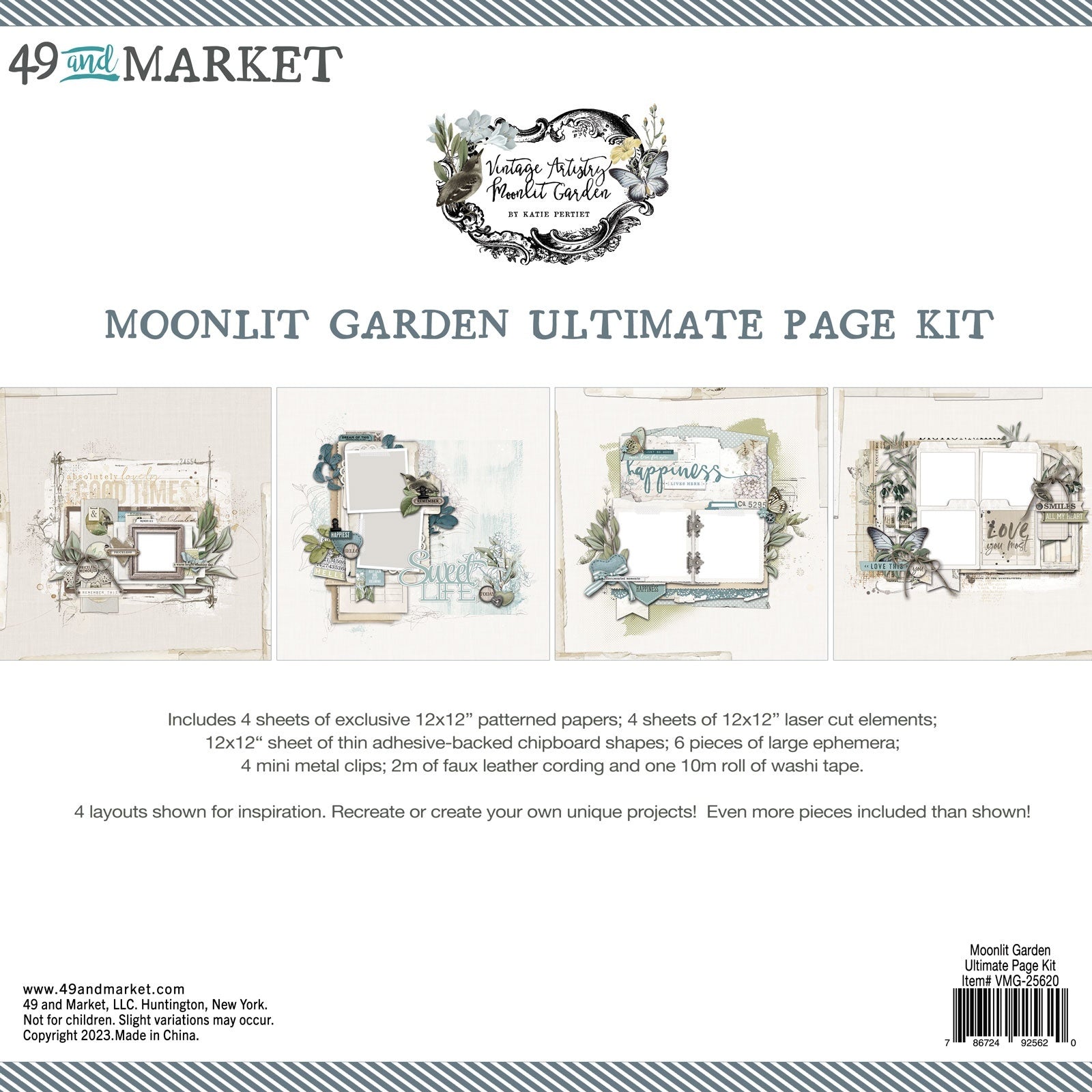49 & Market-  MoonLit Garden -   Ultimate page Kit
