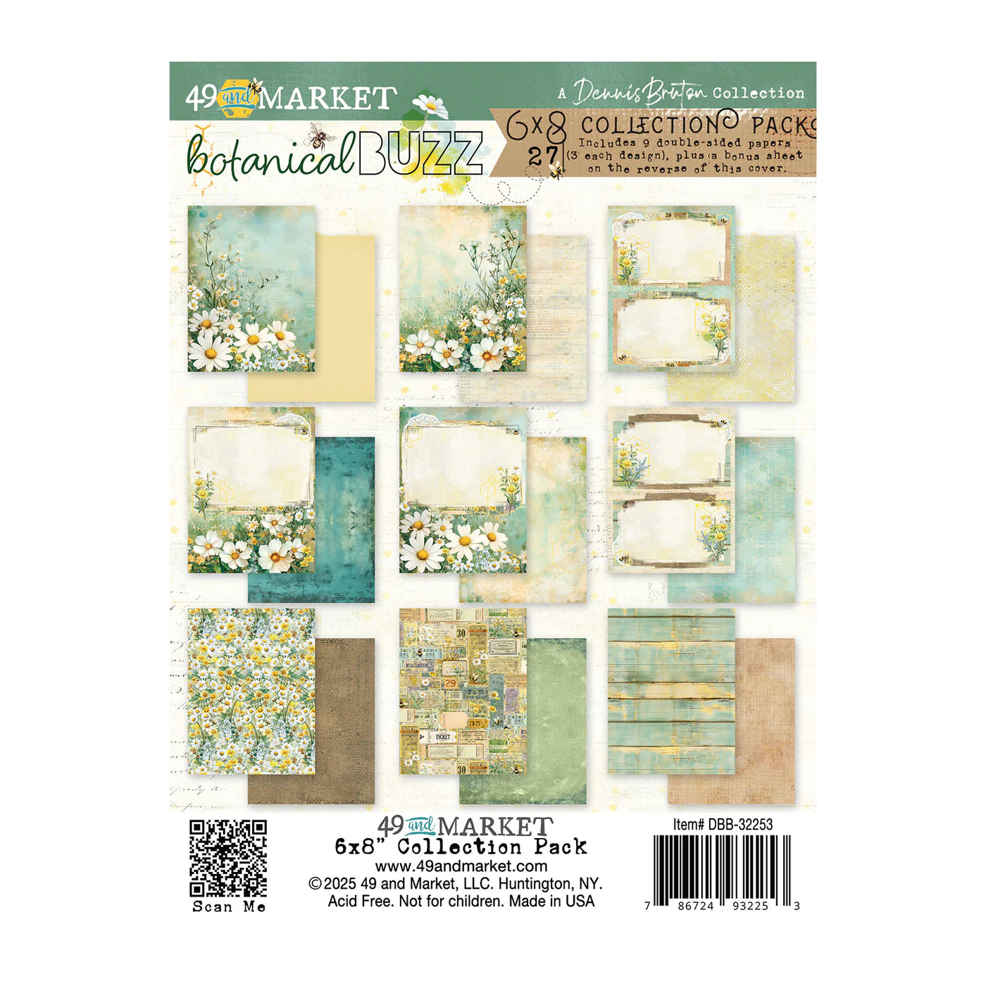 49 And Market 6 x 8  - Botanical Buzz collection