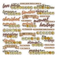 49 AND MARKET NOSTALGIC MEMORIES - Chipboard Words